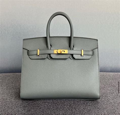 hermes vert amande birkin|HERMES Epsom Birkin Sellier 25 Vert Amande .